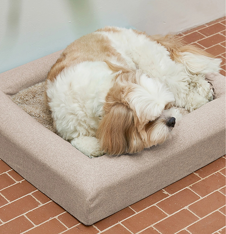 Gel Comfort Orthopedic Bed · Ash Brown — view 2