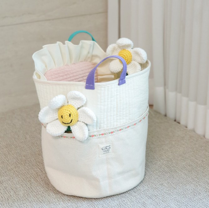 Quilted Toy Storage Basket